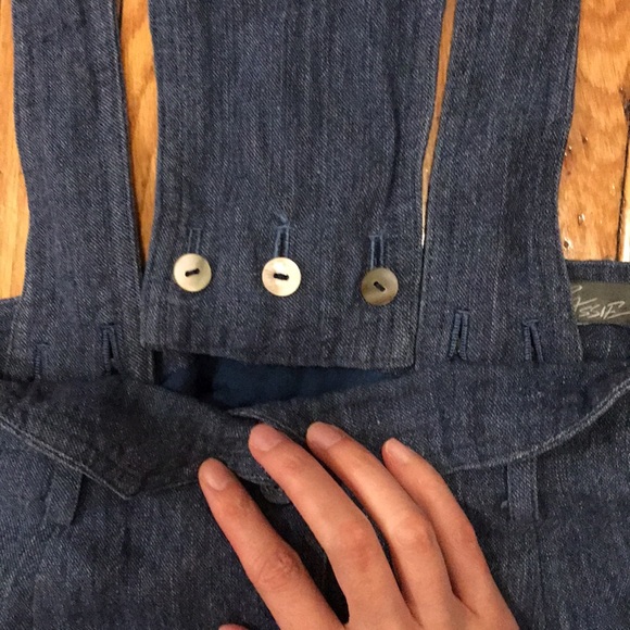 Vintage denim pinafore dress - Picture 7 of 12